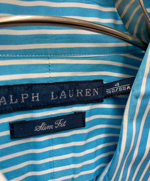 RALPH LAUREN（ラルフローレン）RALPH LAUREN (ラルフローレン) 長袖シャツ スカイブルー×ホワイト サイズ:4の古着・服飾アイテム