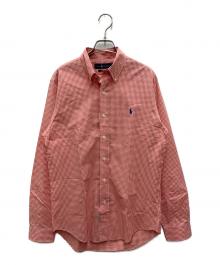 RALPH LAUREN（ラルフローレン）の古着「長袖シャツ」｜オレンジ×ホワイト
