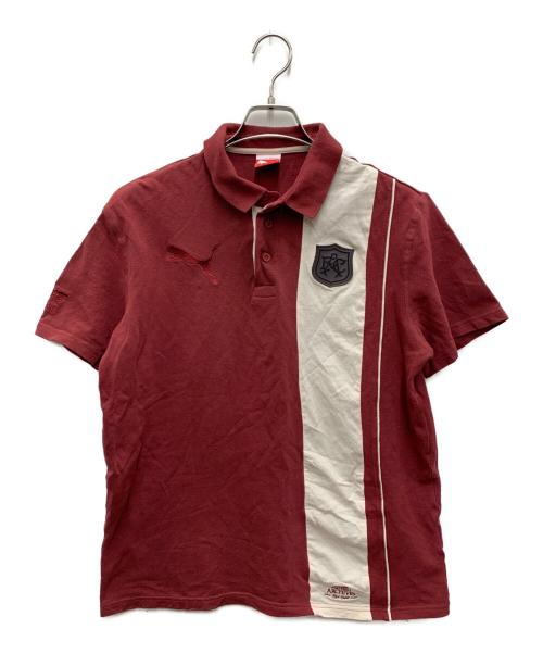 PUMA（プーマ）PUMA (プーマ) ポロシャツ アーセナルコラボ ワインレッド サイズ:Mの古着・服飾アイテム