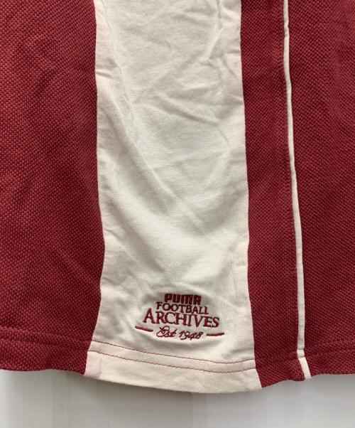 PUMA（プーマ）PUMA (プーマ) ポロシャツ アーセナルコラボ ワインレッド サイズ:Mの古着・服飾アイテム