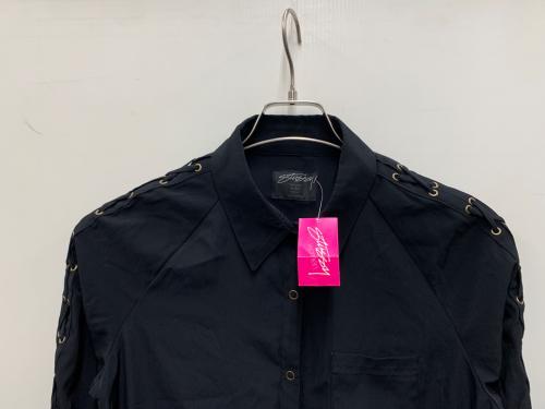 stussy（ステューシー）stussy (ステューシー) 長袖シャツ ブラック サイズ:M 未使用品の古着・服飾アイテム