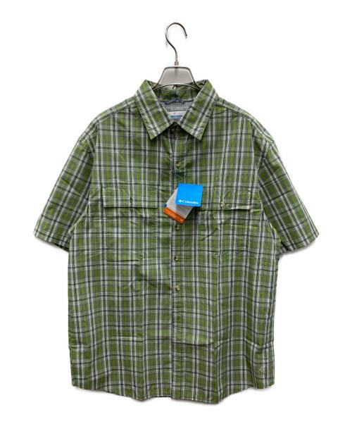 Columbia（コロンビア）Columbia (コロンビア) 半袖シャツ 黄緑 サイズ:L 未使用品の古着・服飾アイテム