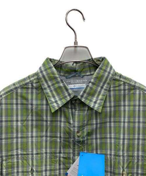 Columbia（コロンビア）Columbia (コロンビア) 半袖シャツ 黄緑 サイズ:L 未使用品の古着・服飾アイテム