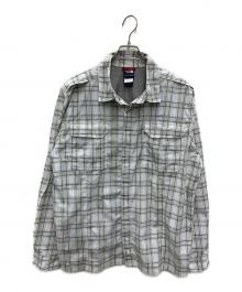 THE NORTH FACE（ザ ノース フェイス）の古着「長袖シャツ」｜ホワイト×黄緑