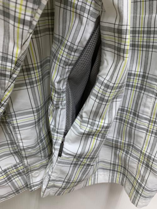 THE NORTH FACE（ザ ノース フェイス）THE NORTH FACE (ザ ノース フェイス) 長袖シャツ ホワイト×黄緑 サイズ:XLの古着・服飾アイテム