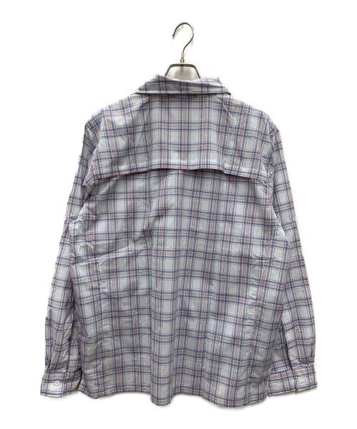 THE NORTH FACE（ザ ノース フェイス）THE NORTH FACE (ザ ノース フェイス) 長袖シャツ パープル×ホワイト サイズ:XLの古着・服飾アイテム