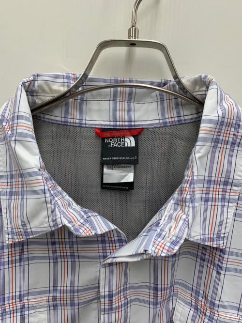 THE NORTH FACE（ザ ノース フェイス）THE NORTH FACE (ザ ノース フェイス) 長袖シャツ パープル×ホワイト サイズ:XLの古着・服飾アイテム