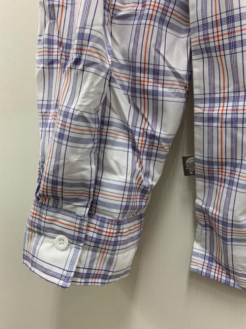 THE NORTH FACE（ザ ノース フェイス）THE NORTH FACE (ザ ノース フェイス) 長袖シャツ パープル×ホワイト サイズ:XLの古着・服飾アイテム