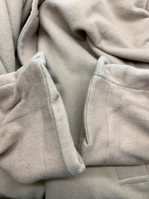 Christian Dior Sports（クリスチャン ディオールスポーツ）Christian Dior Sports (クリスチャン ディオールスポーツ) フーデットウールコート ピンクベージュ サイズ:Sの古着・服飾アイテム