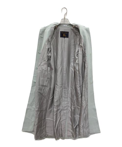 Burberry's（バーバリーズ）Burberry's (バーバリーズ) ウールコート ミントグリーン サイズ:40の古着・服飾アイテム