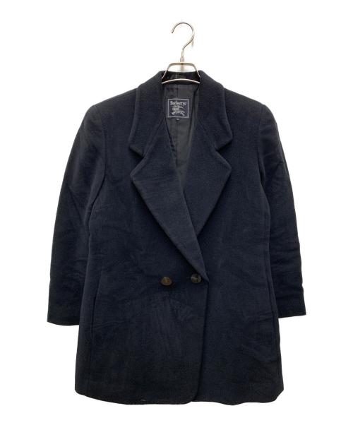 Burberry's（バーバリーズ）Burberry's (バーバリーズ) アンゴラコート ネイビー サイズ:9ARの古着・服飾アイテム