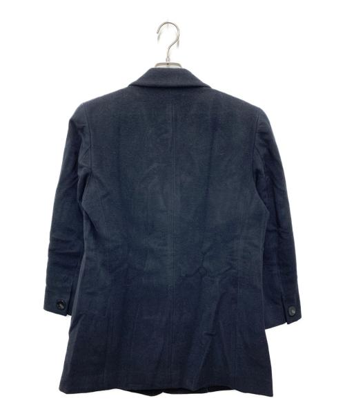 Burberry's（バーバリーズ）Burberry's (バーバリーズ) アンゴラコート ネイビー サイズ:9ARの古着・服飾アイテム