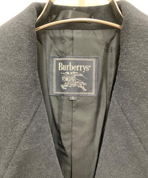 Burberry's（バーバリーズ）Burberry's (バーバリーズ) アンゴラコート ネイビー サイズ:9ARの古着・服飾アイテム