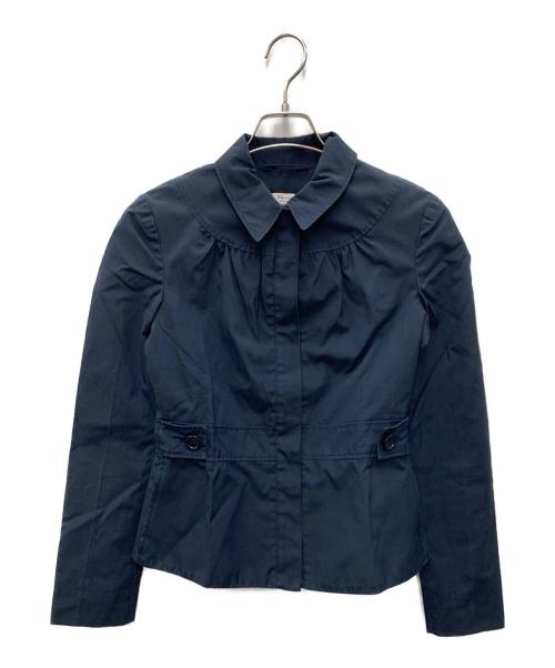 PRADA（プラダ）PRADA (プラダ) コットンジップジャケット ネイビー サイズ:40の古着・服飾アイテム