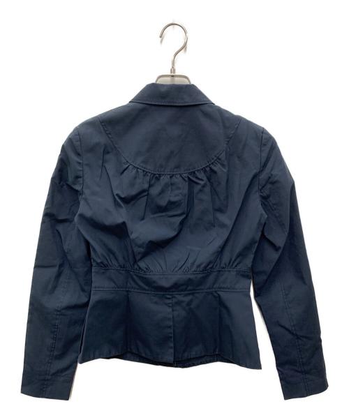 PRADA（プラダ）PRADA (プラダ) コットンジップジャケット ネイビー サイズ:40の古着・服飾アイテム