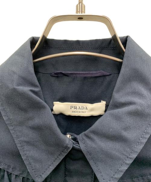 PRADA（プラダ）PRADA (プラダ) コットンジップジャケット ネイビー サイズ:40の古着・服飾アイテム