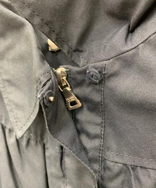 PRADA（プラダ）PRADA (プラダ) コットンジップジャケット ネイビー サイズ:40の古着・服飾アイテム