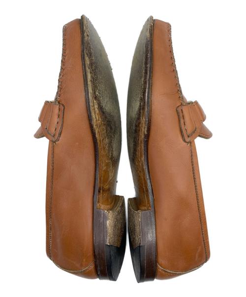 Salvatore Ferragamo（サルヴァトーレ フェラガモ）Salvatore Ferragamo (サルヴァトーレ フェラガモ) ストラップローファー キャメル サイズ:7EEの古着・服飾アイテム