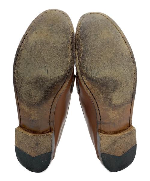 Salvatore Ferragamo（サルヴァトーレ フェラガモ）Salvatore Ferragamo (サルヴァトーレ フェラガモ) ストラップローファー キャメル サイズ:7EEの古着・服飾アイテム