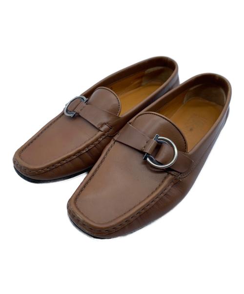 Salvatore Ferragamo（サルヴァトーレ フェラガモ）Salvatore Ferragamo (サルヴァトーレ フェラガモ) ローファー キャメル サイズ:7の古着・服飾アイテム