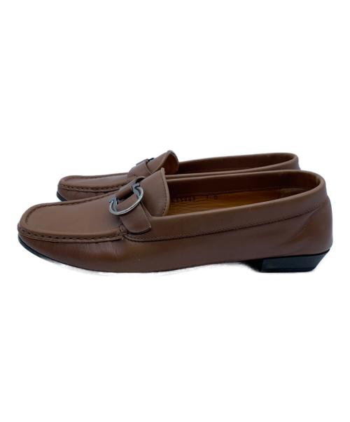 Salvatore Ferragamo（サルヴァトーレ フェラガモ）Salvatore Ferragamo (サルヴァトーレ フェラガモ) ローファー キャメル サイズ:7の古着・服飾アイテム