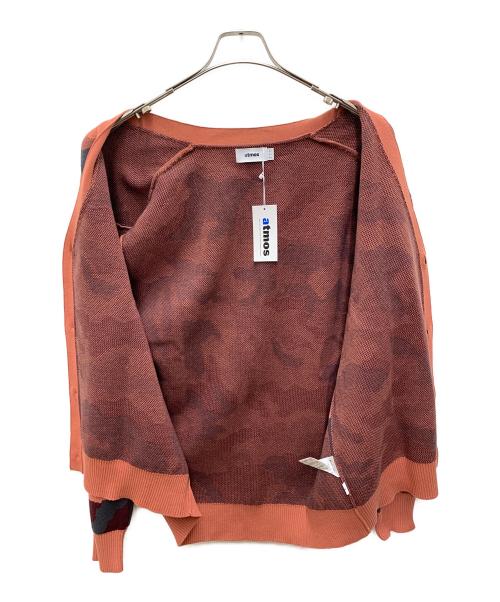 ATMOS（アトモス）ATMOS (アトモス) ニットカーディガン ブラウン×ブラック サイズ:XL 未使用品の古着・服飾アイテム