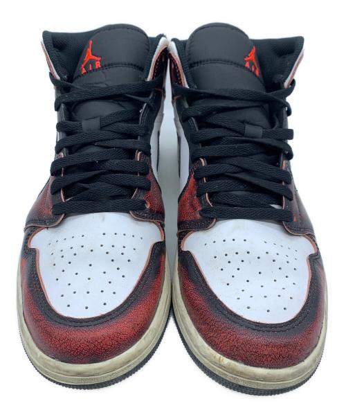 NIKE（ナイキ）NIKE (ナイキ) AIR JORDAN 1 MID SE(エア ジョーダン 1 MID SE) ブラック×レッド サイズ:28.5の古着・服飾アイテム