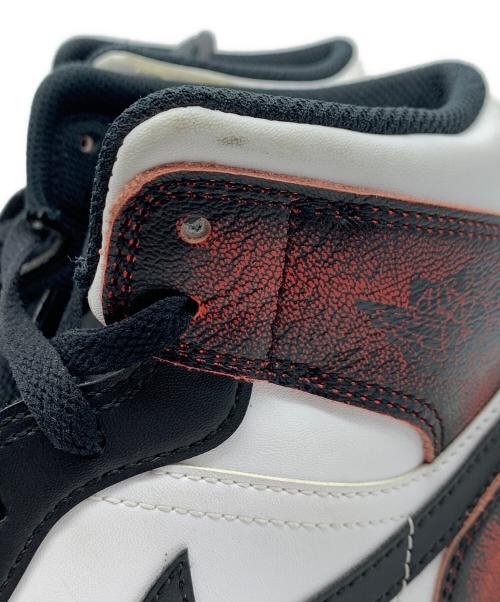 NIKE（ナイキ）NIKE (ナイキ) AIR JORDAN 1 MID SE(エア ジョーダン 1 MID SE) ブラック×レッド サイズ:28.5の古着・服飾アイテム