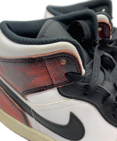 NIKE（ナイキ）NIKE (ナイキ) AIR JORDAN 1 MID SE(エア ジョーダン 1 MID SE) ブラック×レッド サイズ:28.5の古着・服飾アイテム