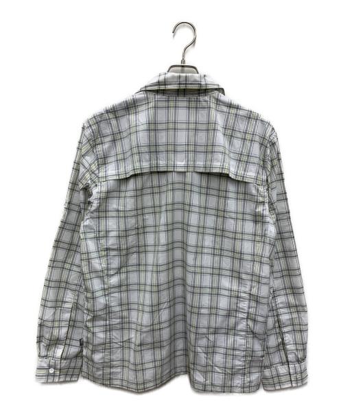 THE NORTH FACE（ザ ノース フェイス）THE NORTH FACE (ザ ノース フェイス) 長袖シャツ ホワイト×イエロー サイズ:Lの古着・服飾アイテム