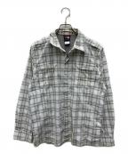 THE NORTH FACEザ ノース フェイス）の古着「長袖シャツ」｜ホワイト×イエロー