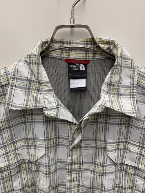 THE NORTH FACE（ザ ノース フェイス）THE NORTH FACE (ザ ノース フェイス) 長袖シャツ ホワイト×イエロー サイズ:Mの古着・服飾アイテム