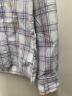 中古・古着 THE NORTH FACE (ザ ノース フェイス) 長袖シャツ ホワイト×パープル サイズ:M：4000円