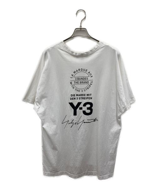 adidas（アディダス）adidas (アディダス) Y-3 (ワイスリー) 半袖カットソー ホワイト サイズ:Mの古着・服飾アイテム