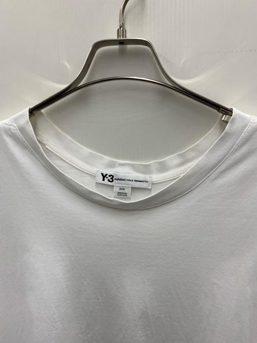 adidas（アディダス）adidas (アディダス) Y-3 (ワイスリー) 半袖カットソー ホワイト サイズ:Mの古着・服飾アイテム