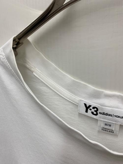 adidas（アディダス）adidas (アディダス) Y-3 (ワイスリー) 半袖カットソー ホワイト サイズ:Mの古着・服飾アイテム