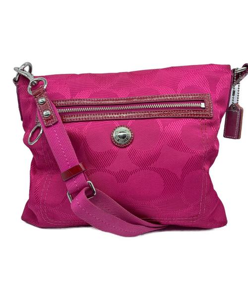 COACH（コーチ）COACH (コーチ) ショルダーバッグ ショッキングピンクの古着・服飾アイテム