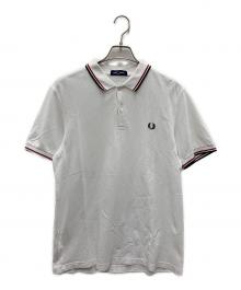 FRED PERRY（フレッドペリー）の古着「半袖ポロシャツ」｜ホワイト