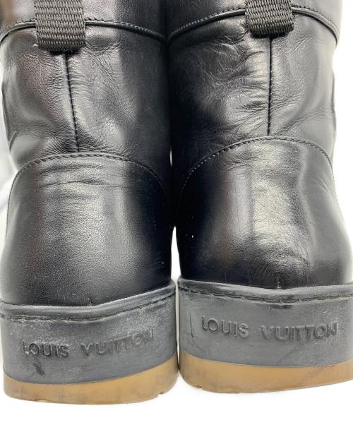 LOUIS VUITTON（ルイ ヴィトン）LOUIS VUITTON (ルイ ヴィトン) レザーブーツ ブラック サイズ:7 1/2の古着・服飾アイテム