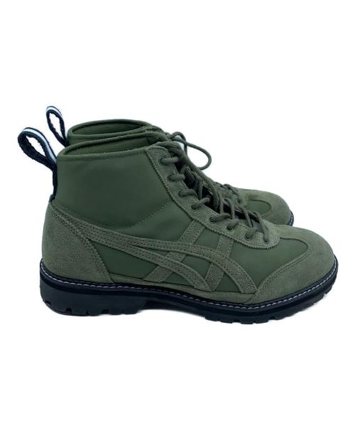 Onitsuka Tiger（オニツカタイガー）Onitsuka Tiger (オニツカタイガー) ミッドカットスニーカー オリーブ サイズ:25.5の古着・服飾アイテム