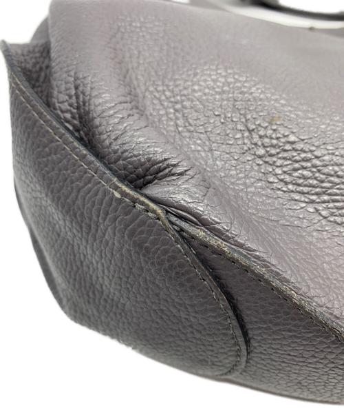 GIANNI CHIARINI（ジャンニ キアリーニ）GIANNI CHIARINI (ジャンニ キアリーニ) レザーショルダーバッグ グレーの古着・服飾アイテム
