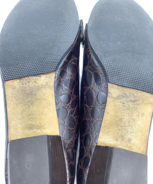 Salvatore Ferragamo（サルヴァトーレ フェラガモ）Salvatore Ferragamo (サルヴァトーレ フェラガモ) パンプス ブラウン サイズ:SIZE 5 1/2の古着・服飾アイテム