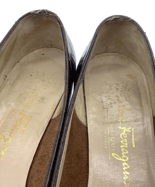 Salvatore Ferragamo（サルヴァトーレ フェラガモ）Salvatore Ferragamo (サルヴァトーレ フェラガモ) パンプス ブラウン サイズ:SIZE 5 1/2の古着・服飾アイテム
