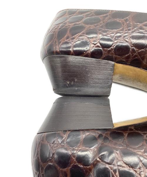 Salvatore Ferragamo（サルヴァトーレ フェラガモ）Salvatore Ferragamo (サルヴァトーレ フェラガモ) パンプス ブラウン サイズ:SIZE 5 1/2の古着・服飾アイテム
