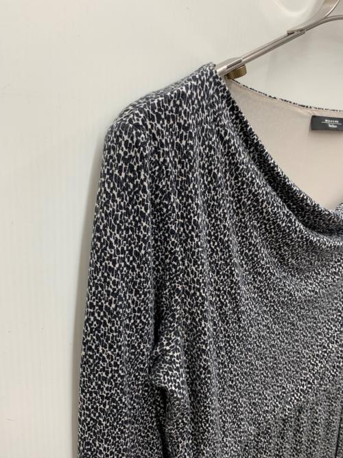 MaxMara（マックスマーラ）MaxMara (マックスマーラ) 長袖ワンピース ブラック×ホワイト サイズ:Lの古着・服飾アイテム