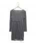 MaxMara (マックスマーラ) 長袖ワンピース ブラック×ホワイト サイズ:L：3000円