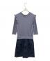 JILL STUART (ジルスチュアート) 半袖ワンピース グレー×ブラック サイズ:M：3000円