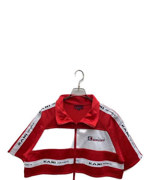 KARL KANI（カールカナイ）KARL KANI (カールカナイ) トラックジャケット レッド×ホワイト サイズ:ｆｒｅｅの古着・服飾アイテム