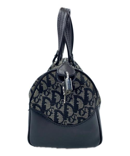 Christian Dior（クリスチャン ディオール）Christian Dior (クリスチャン ディオール) ミニボストンバッグ グレー×ブラックの古着・服飾アイテム