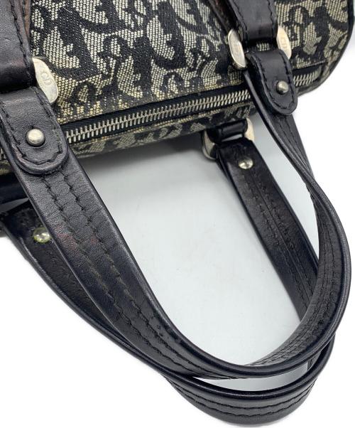 Christian Dior（クリスチャン ディオール）Christian Dior (クリスチャン ディオール) ミニボストンバッグ グレー×ブラックの古着・服飾アイテム